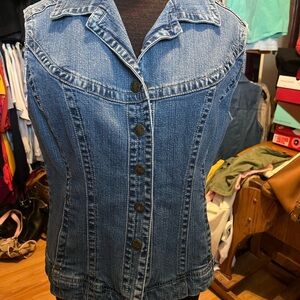Women's Blue Denim Vest